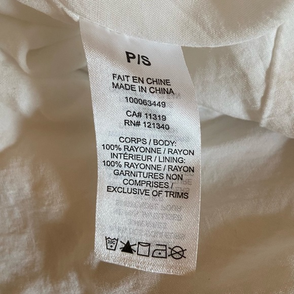 Garage Hayden Tiered babydoll dress in white - Picture 6 of 7